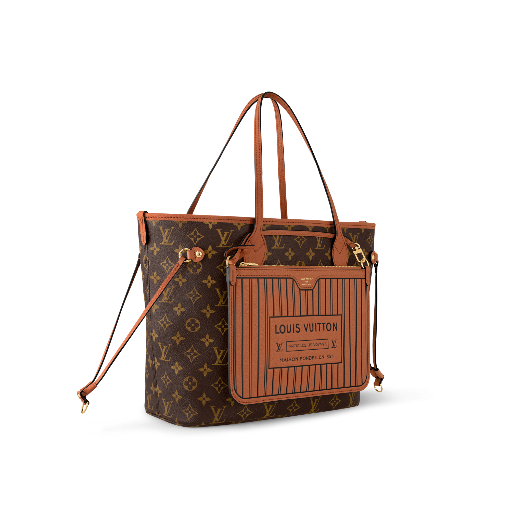 Neverfull MM Inside Out Leather Tote | LOUIS VUITTON ®